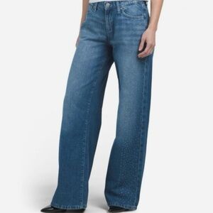Joe’s Jeans size 31 Crystal Indigo Embellished Low Rise Wide Leg NWT